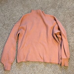 Vici Pink Mock Neck Sweater